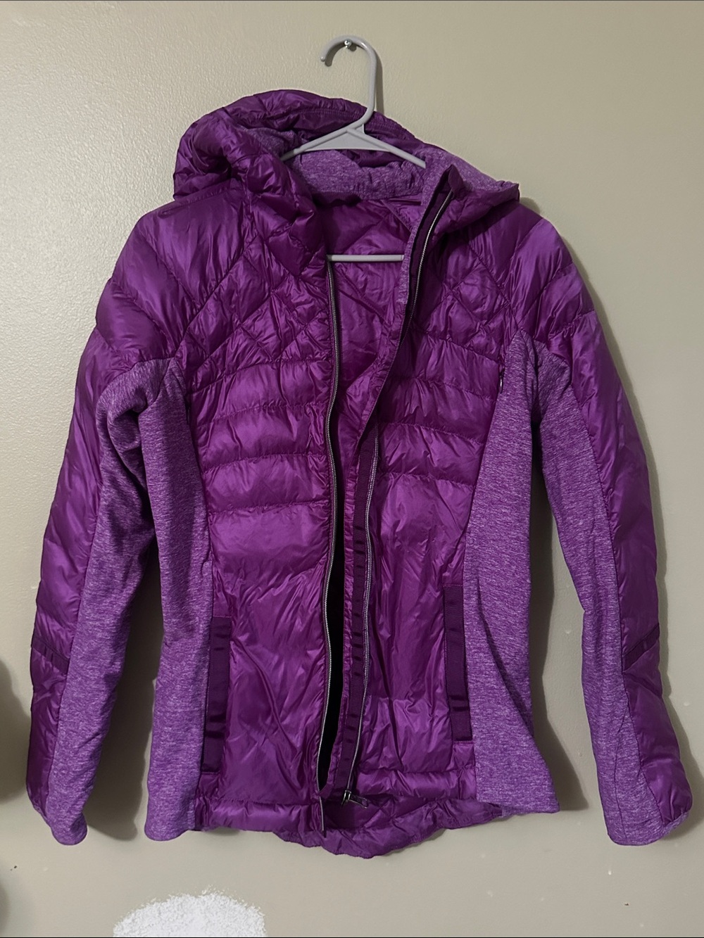 lululemon athletica Purple Quilted Hooded Puffer Jacket